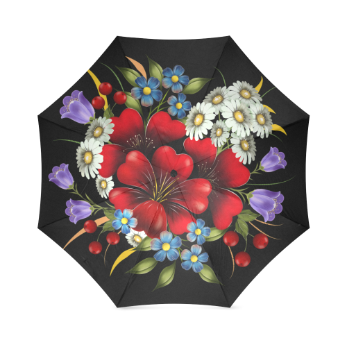 Bouquet Of Flowers Foldable Umbrella (Model U01)