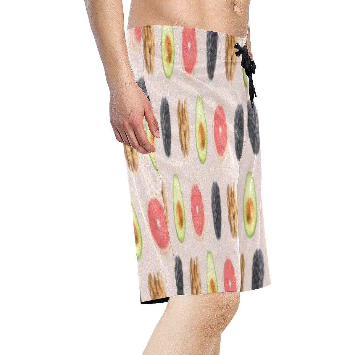 Fruits with fitness Men's All Over Print Board Shorts (Model L16)
