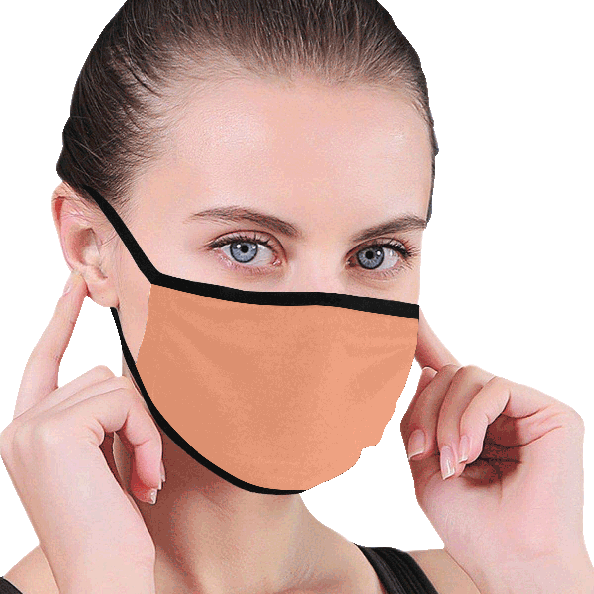 color light salmon Mouth Mask (30 Filters Included) (Non-medical Products)