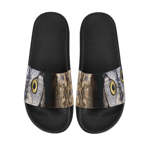 OWL IN HOLE Men's Slide Sandals (Model 057)