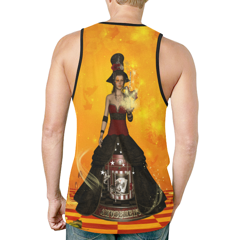 Fantasy women with carousel New All Over Print Tank Top for Men (Model T46)