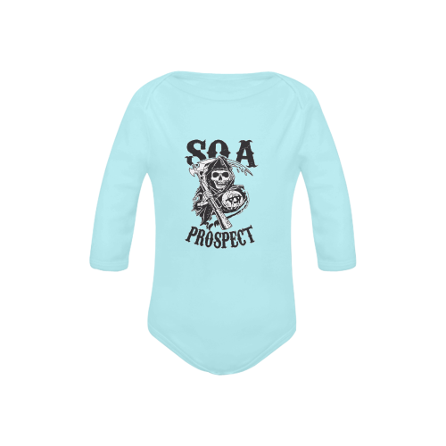 SOA-Prospect-Baby-Blue Baby Powder Organic Long Sleeve One Piece (Model T27)