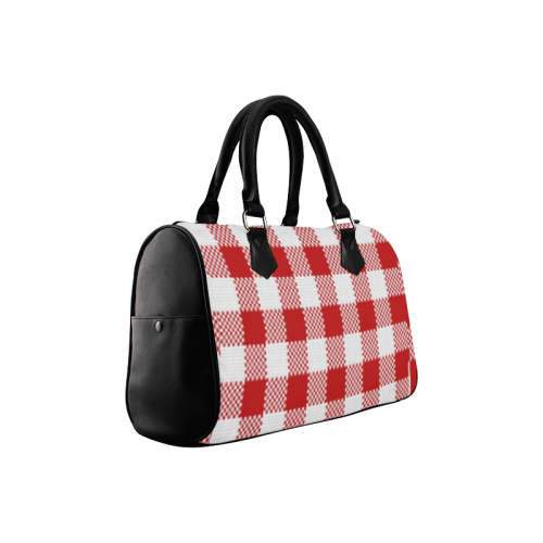 plaidpattern Boston Handbag (Model 1621)