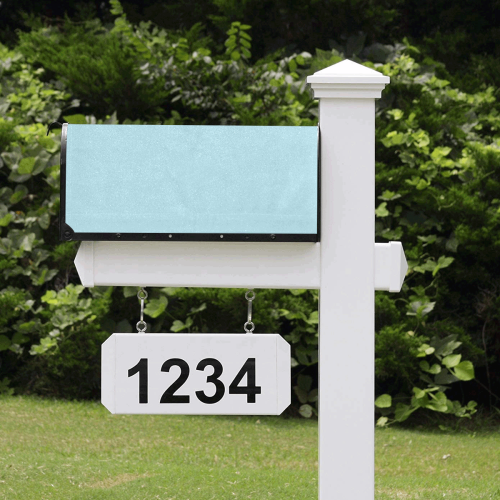 color light blue Mailbox Cover