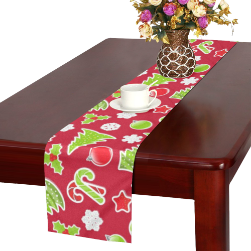 Christmas Mix Pattern Table Runner 14x72 inch