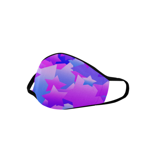 Bubble Stars Purple Mouth Mask