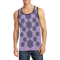 a gift with flowers stars and bubble wrap Men's All Over Print Tank Top (Model T57)