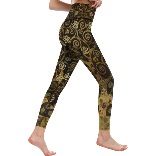 Klimt Tree Women's All Over Print High-Waisted Leggings (Model L36)
