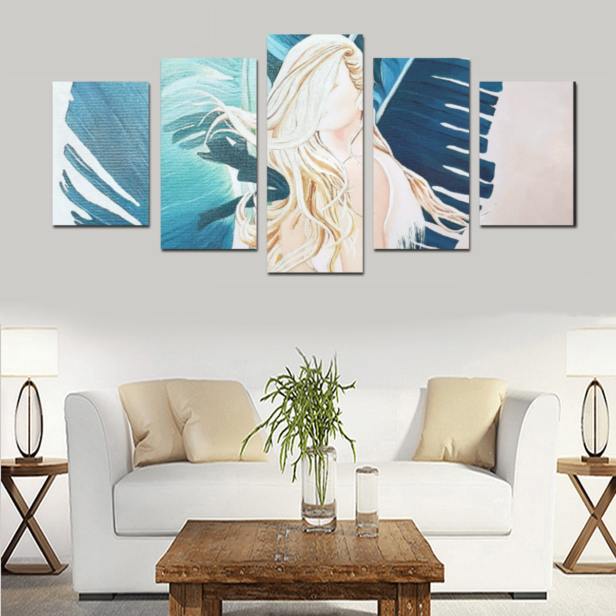 BATHING BEAUTY Canvas Print Sets D (No Frame)