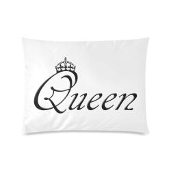 For the Queen Custom Zippered Pillow Case 20"x26"(Twin Sides)