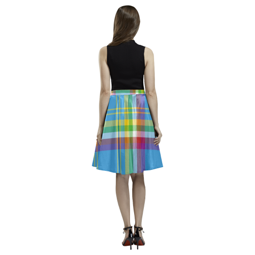 Yukon Tartan Melete Pleated Midi Skirt (Model D15)
