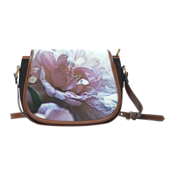 Impression Floral 10193 by JamColors Saddle Bag/Small (Model 1649)(Flap Customization)