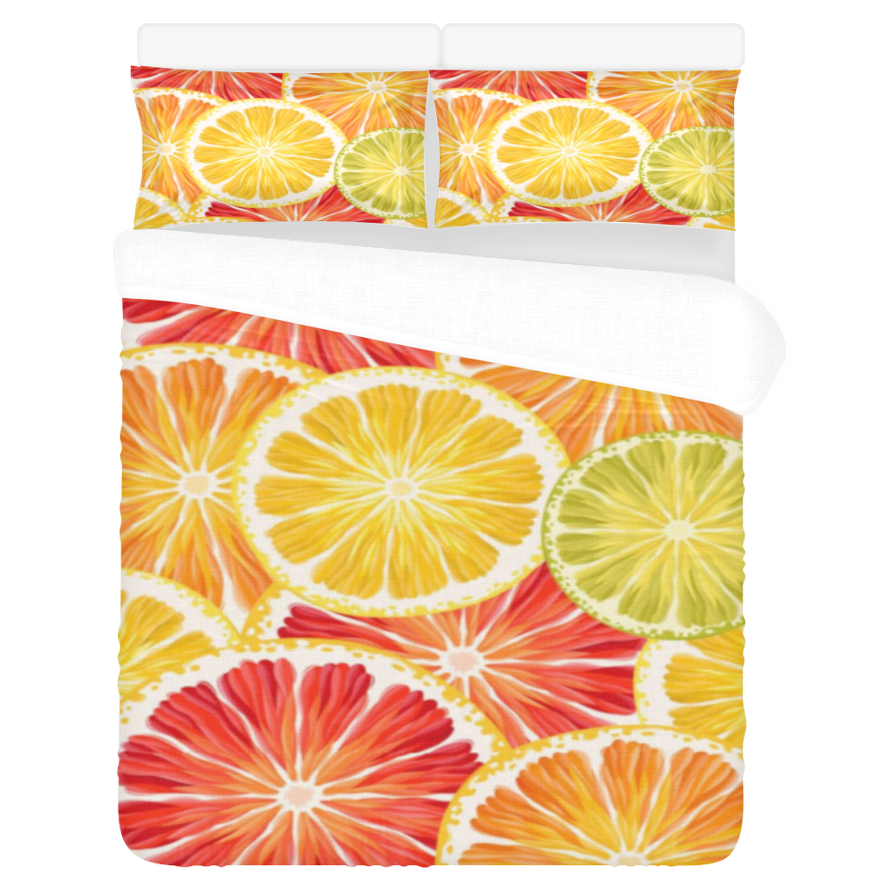 orange Slices 3-Piece Bedding Set