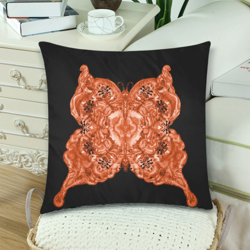 papillon 16 Custom Zippered Pillow Cases 18"x 18" (Twin Sides) (Set of 2)