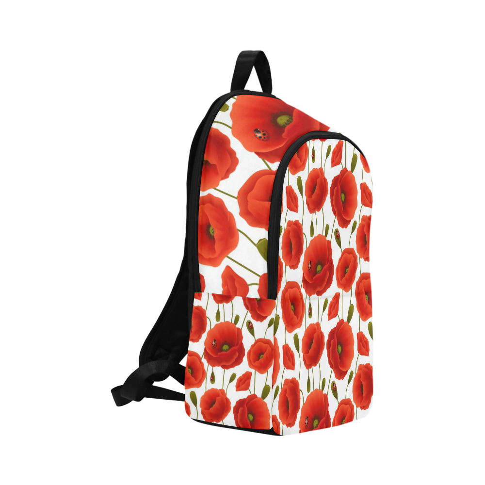 Poppy Pattern Fabric Backpack for Adult (Model 1659)
