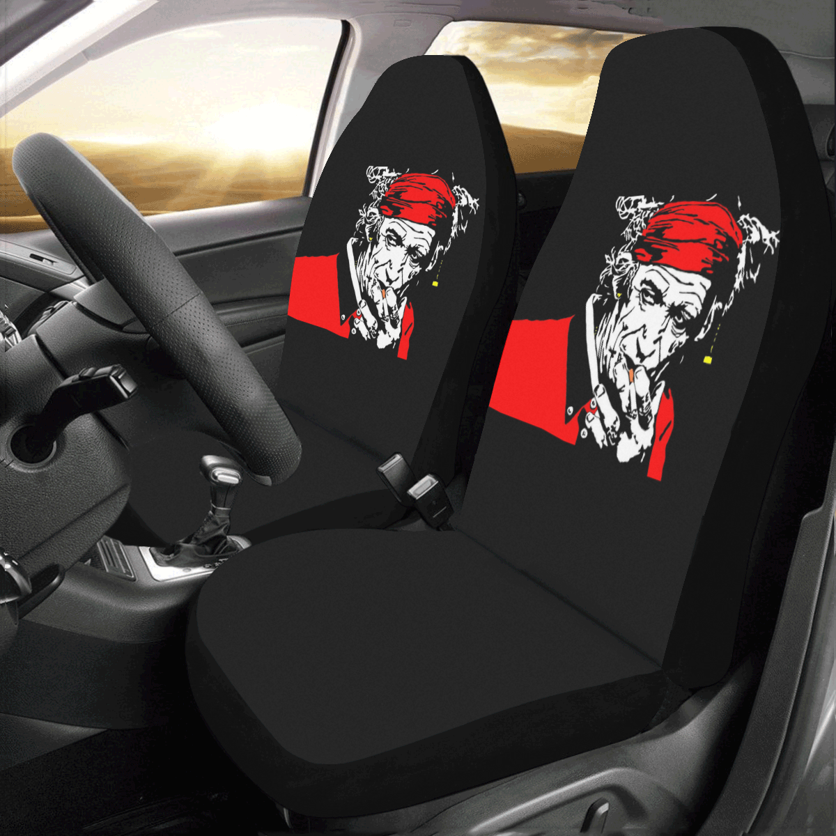 KEITH RICHARDS- Car Seat Covers (Set of 2)