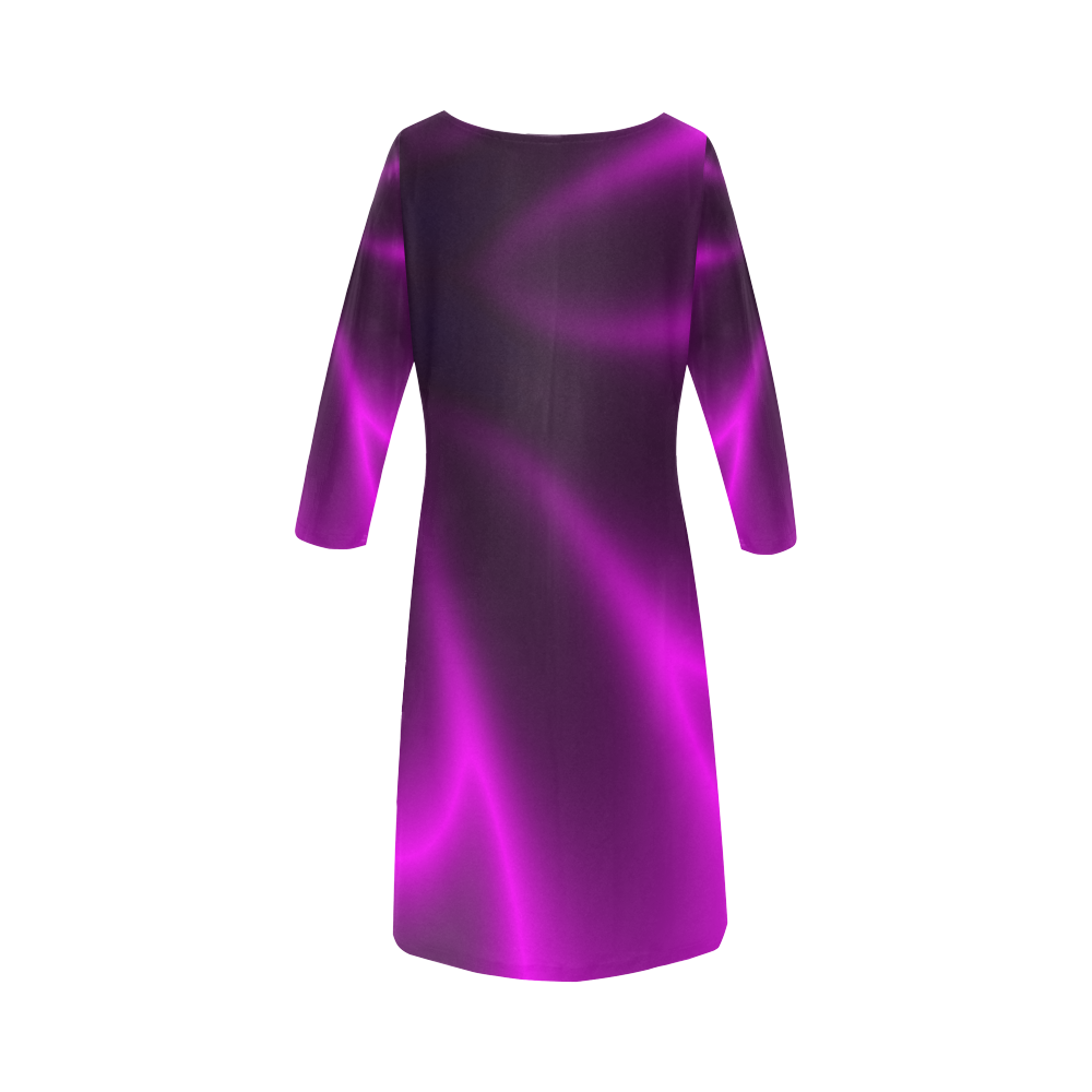 Purple Blossom Round Collar Dress (D22)