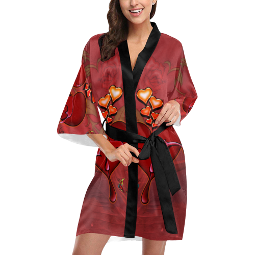 Wonderful hearts Kimono Robe