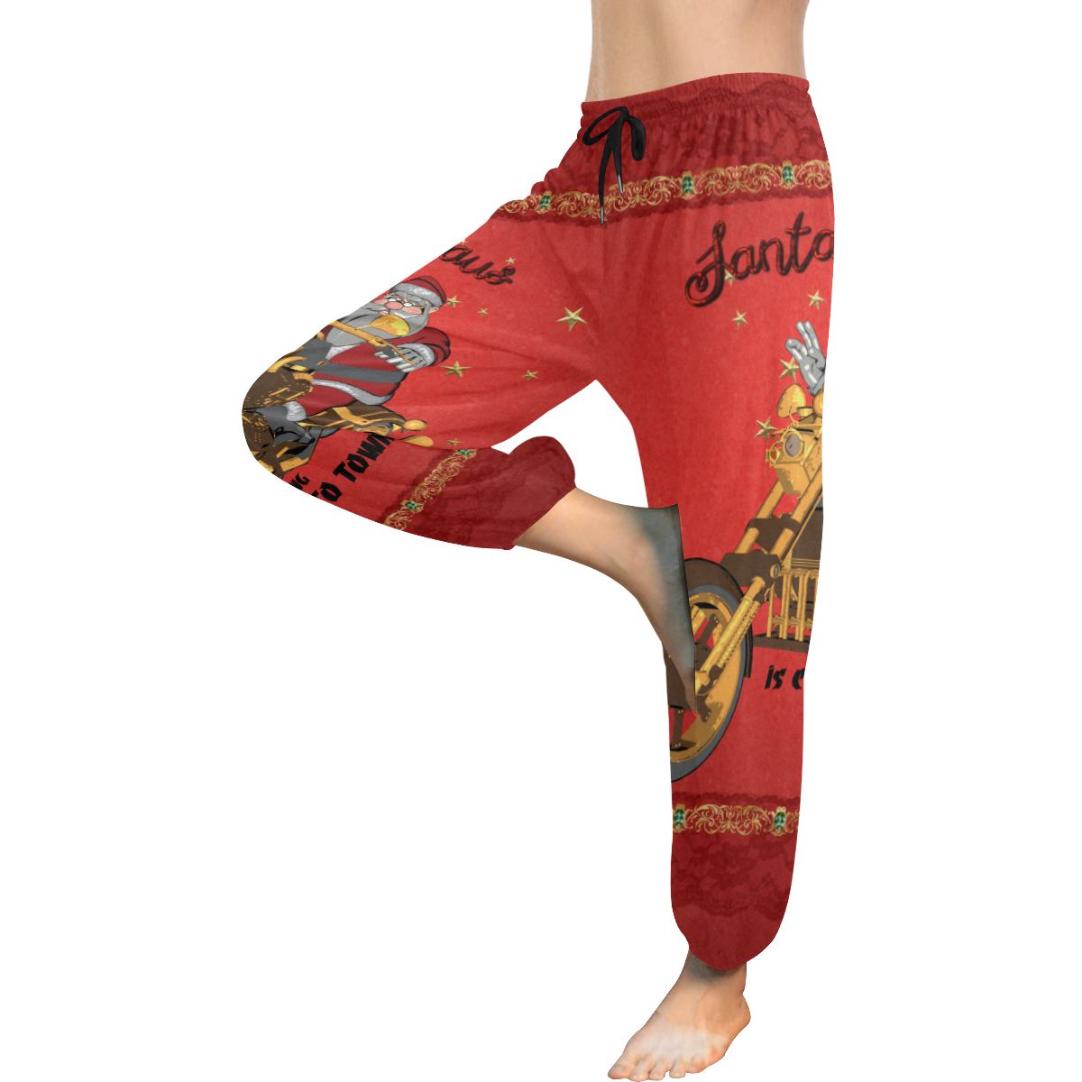 Santa Claus wish you a merry Christmas Women's All Over Print Harem Pants (Model L18)
