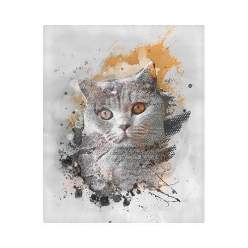 cat kitty art #cat #kitty Duvet Cover 86"x70" ( All-over-print)