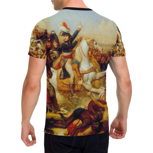 Napoleon Bonaparte-Battle of the Pyramids Men's All Over Print T-Shirt with Chest Pocket (Model T56)