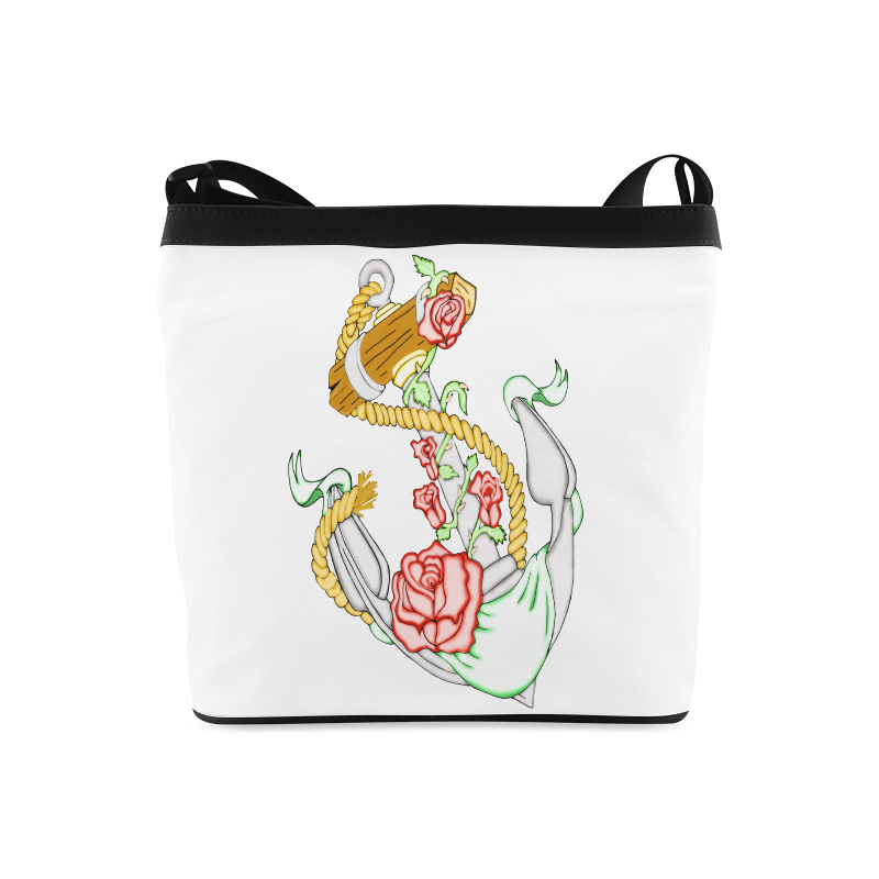 Anchor With Roses Crossbody Bags (Model 1613)