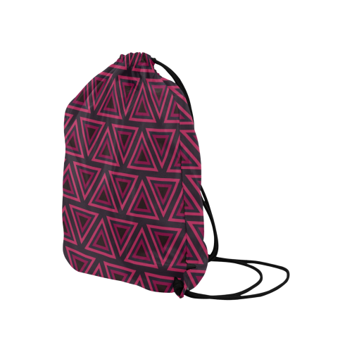 Tribal Ethnic Triangles Large Drawstring Bag Model 1604 (Twin Sides)  16.5"(W) * 19.3"(H)