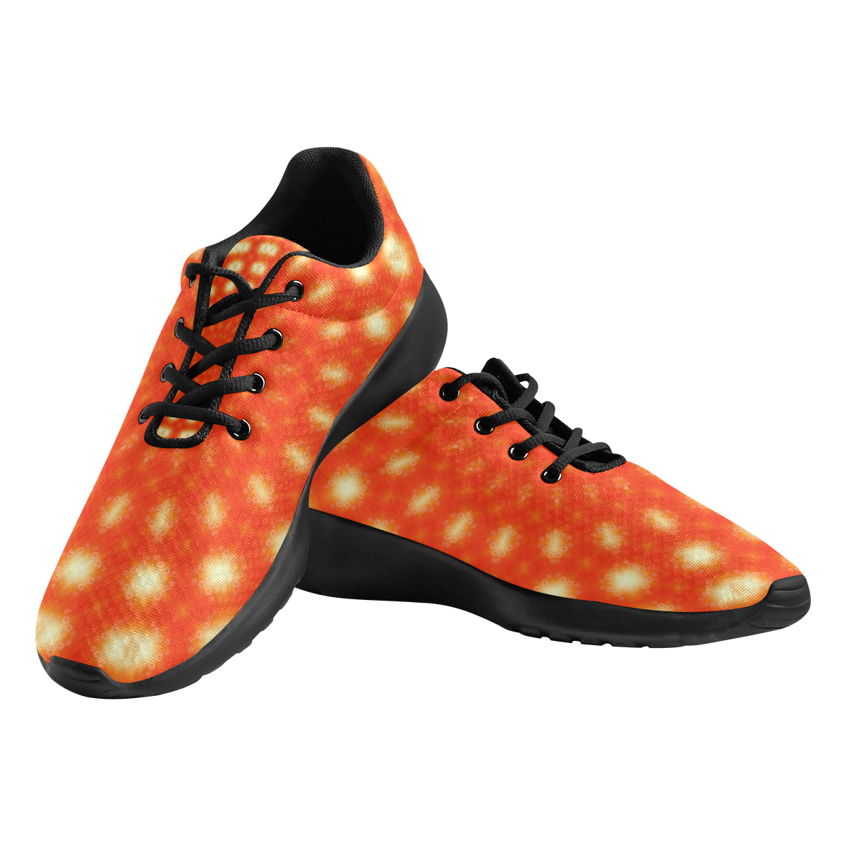 Red Orange Design Women's Athletic Shoes (Model 0200)