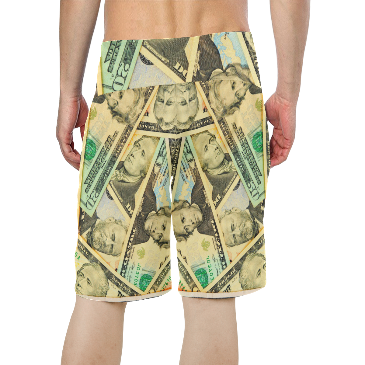 US DOLLARS Men's All Over Print Board Shorts (Model L16)