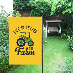 Life Is Better On The Farm Garden Flag 28''x40'' （Without Flagpole）