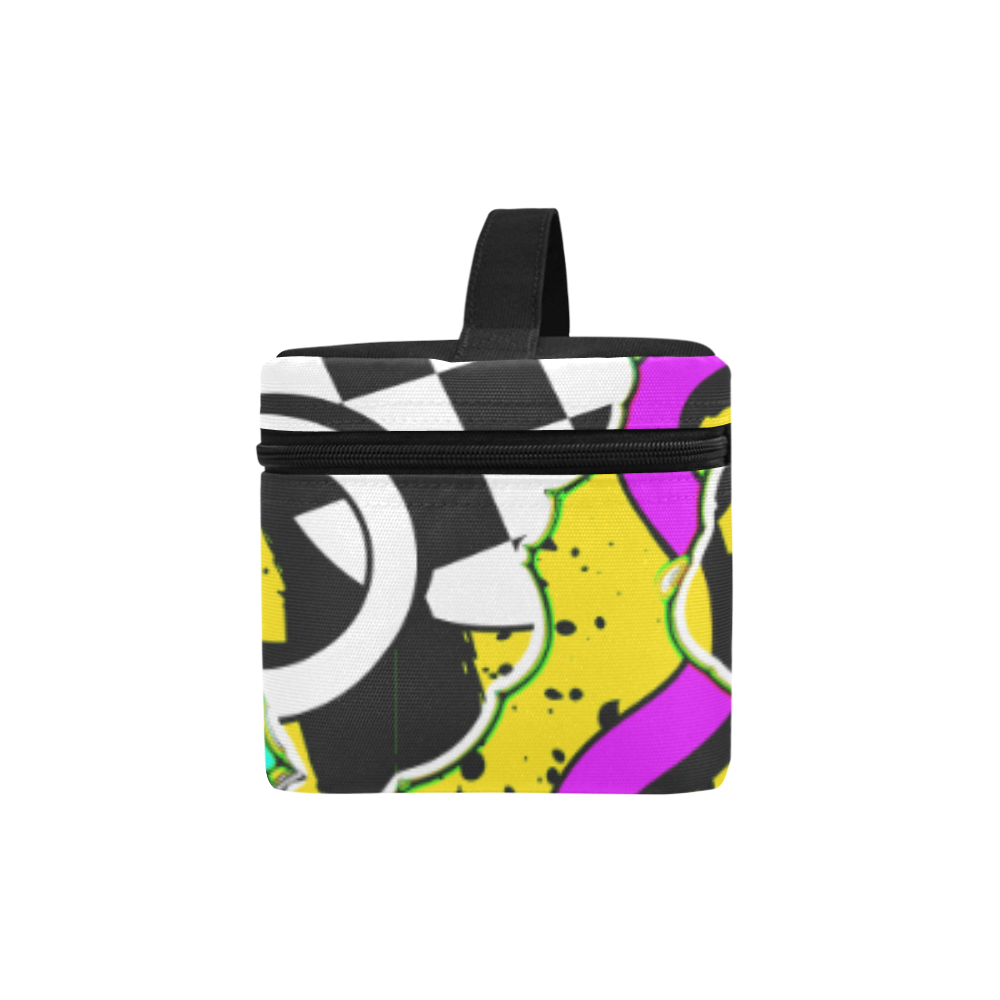 Shapes on a yellow background Cosmetic Bag/Large (Model 1658)