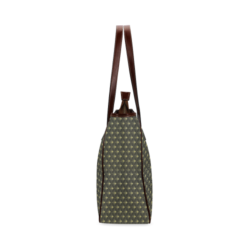 Black and Gold Deco Classic Tote Bag (Model 1644)