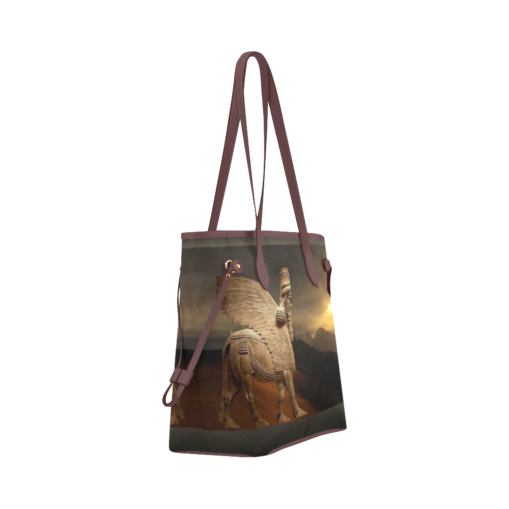 Lamassu sun shine Clover Canvas Tote Bag (Model 1661)