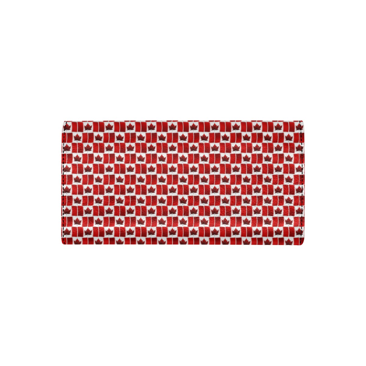 Canadian Flag Wallets Women's Flap Wallet (Model 1707)