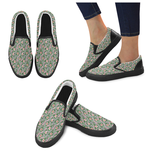 13lf Women's Unusual Slip-on Canvas Shoes (Model 019)