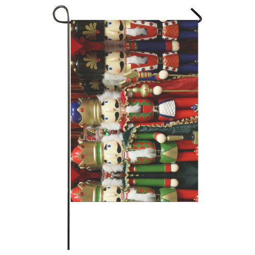 Christmas Nut Cracker Soldiers Garden Flag 28''x40'' （Without Flagpole）