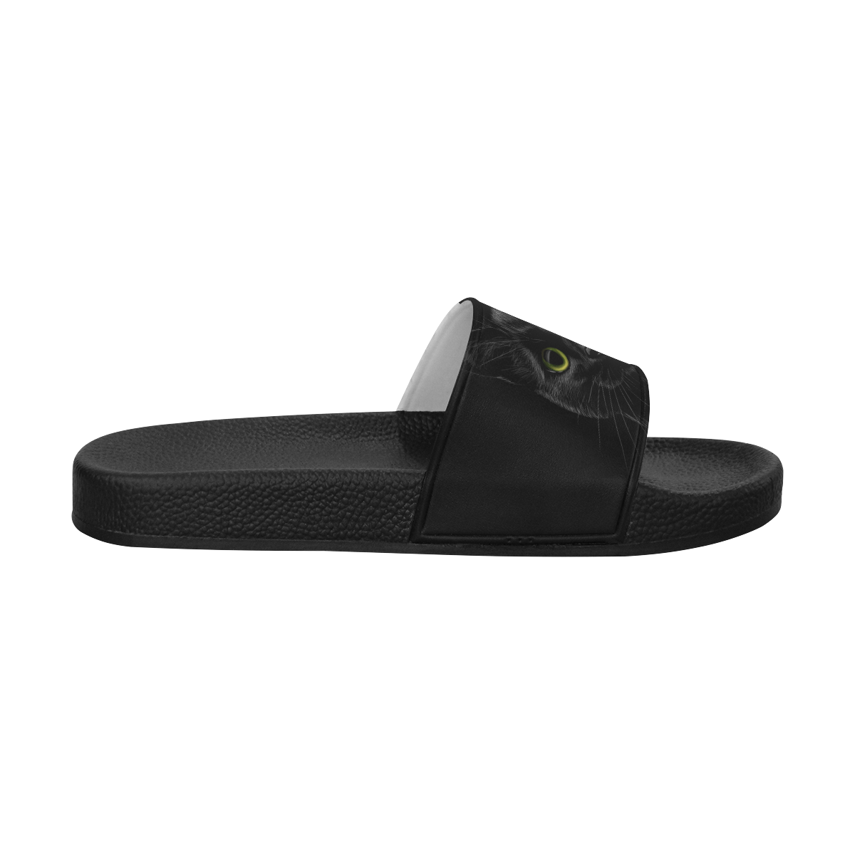 Black Cat Men's Slide Sandals (Model 057)