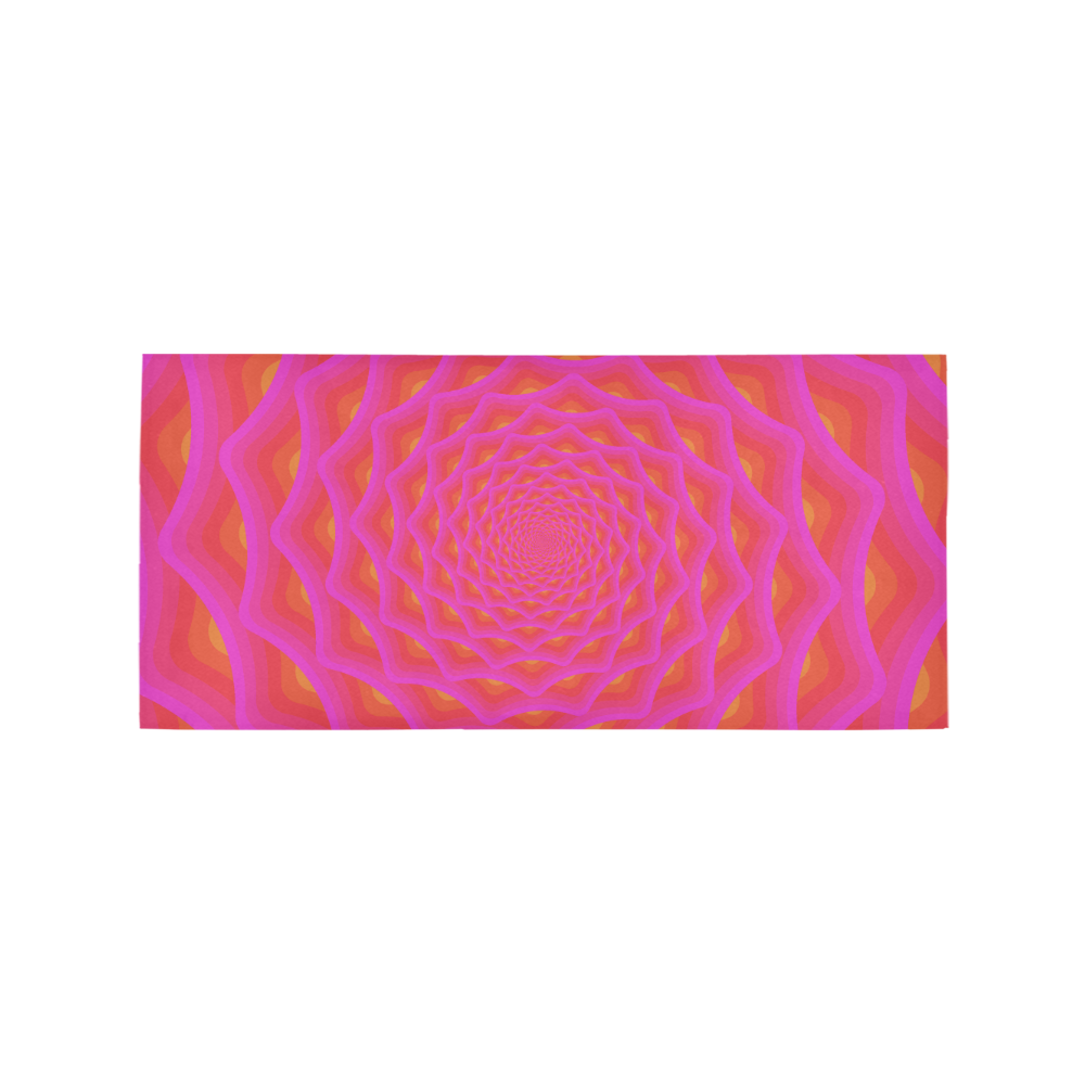 Pink net Area Rug 7'x3'3''
