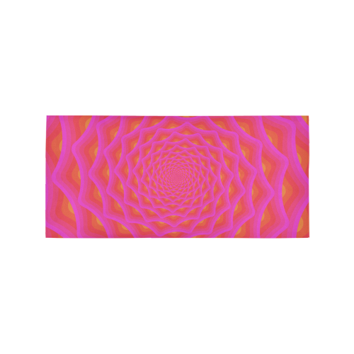 Pink net Area Rug 7'x3'3''