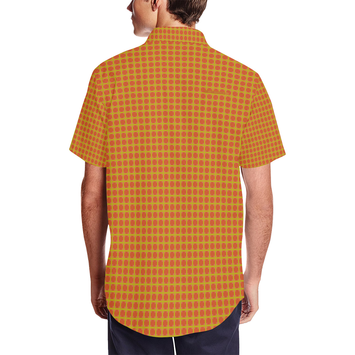 EmploymentaGrid 37 Men's Short Sleeve Shirt with Lapel Collar (Model T54)