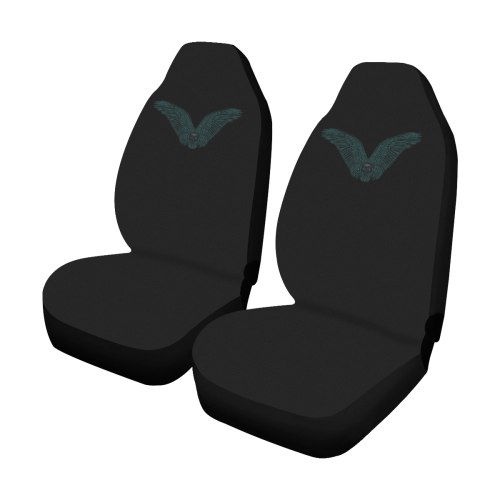 wings skull Car Seat Covers (Set of 2)