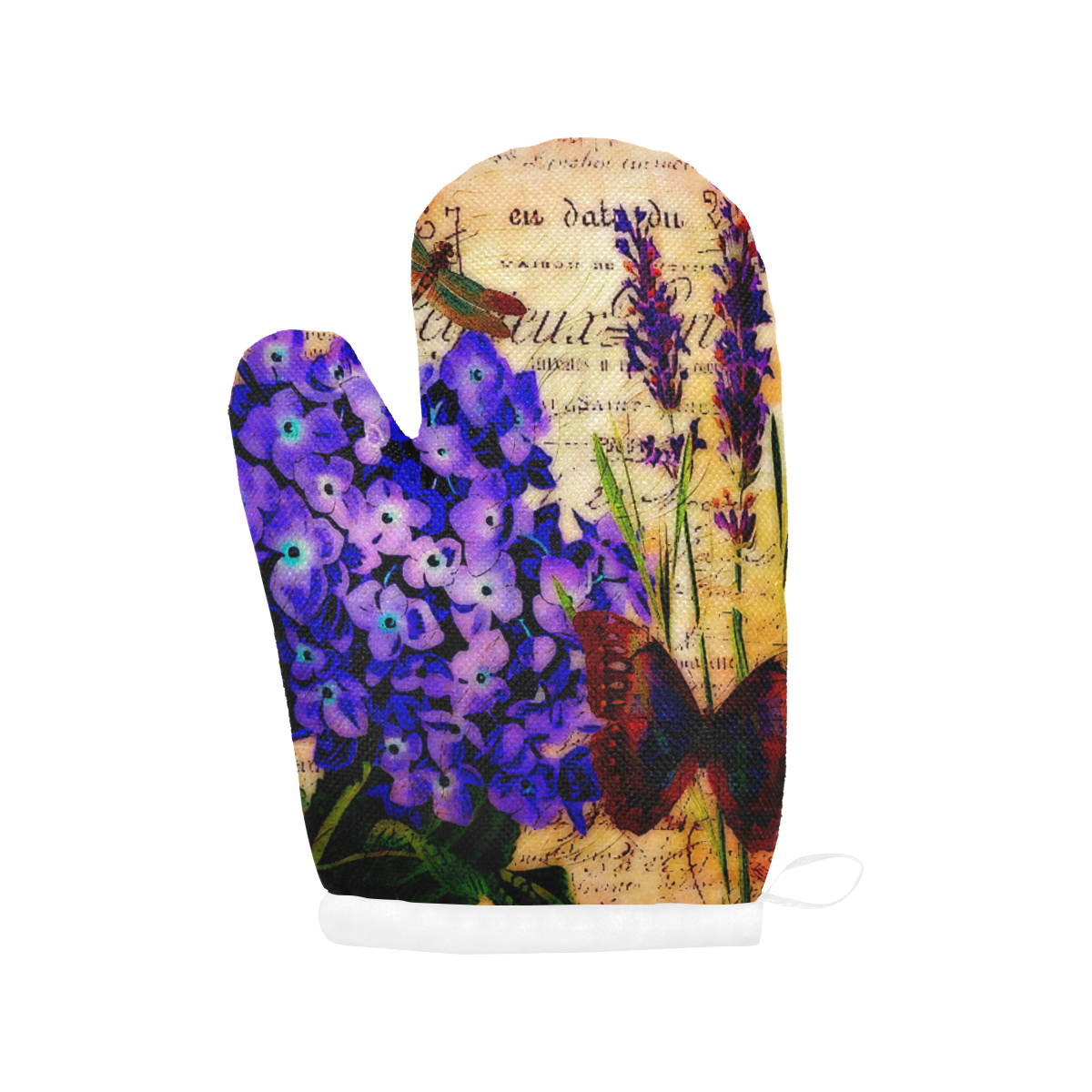 Bright botanical Oven Mitt (Two Pieces)