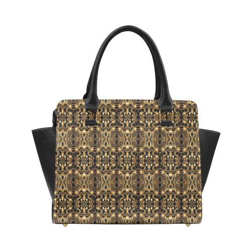 Luxurious gold pattern Classic Shoulder Handbag (Model 1653)