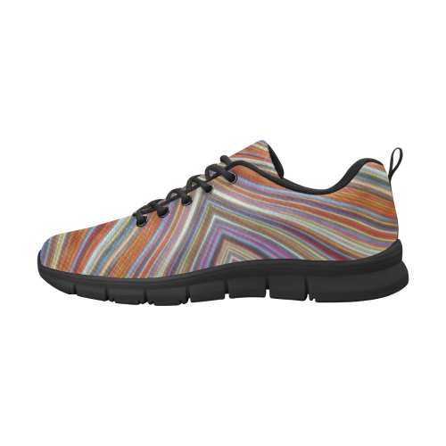 Wild Wavy X Lines 16 Women's Breathable Running Shoes (Model 055)