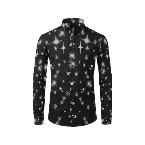 Star by PopartLover Men's All Over Print Casual Dress Shirt (Model T61)
