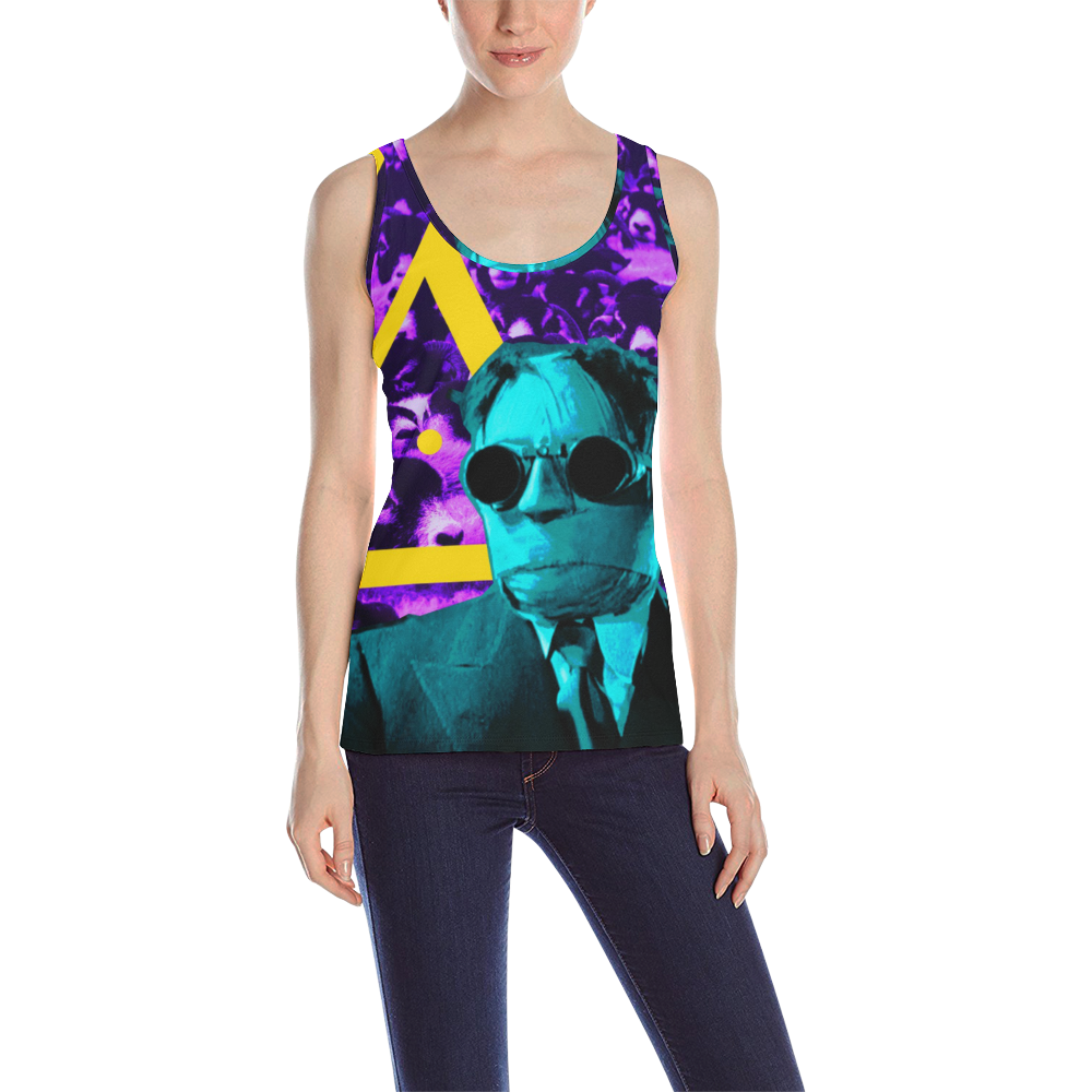 The Lowest of Low Invisible Man All Over Print Tank Top for Women (Model T43)
