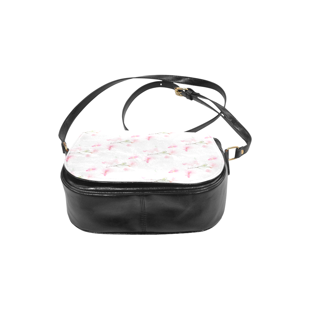 PATTERN ORCHIDÉES Classic Saddle Bag/Small (Model 1648)