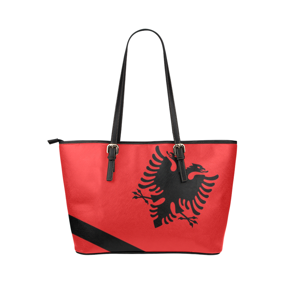 ALBANIA Leather Tote Bag/Small (Model 1651)
