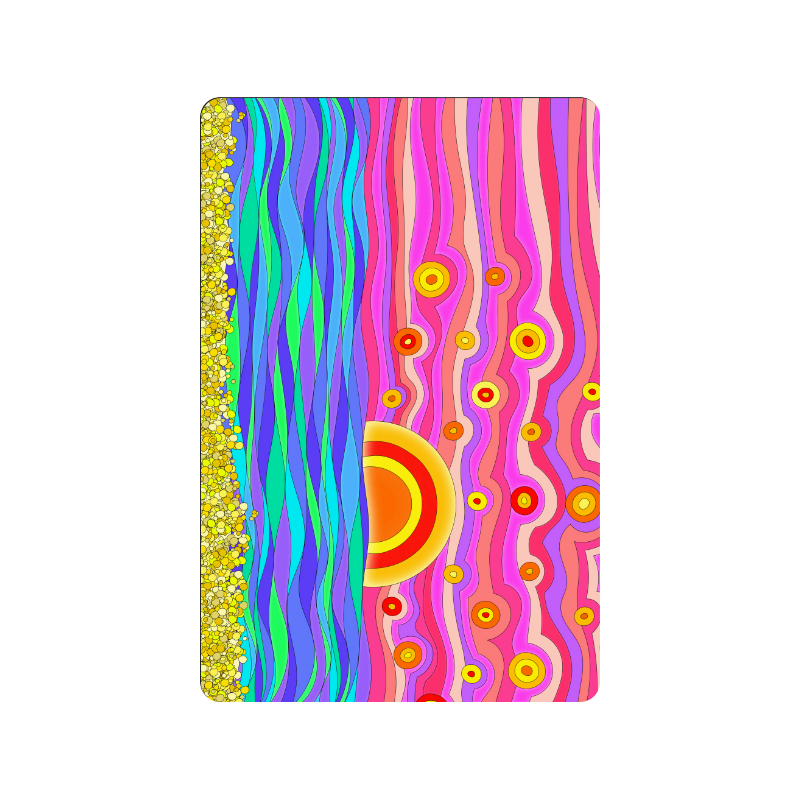 Psychedelic Sunset by ArtformDesigns Doormat 24"x16"