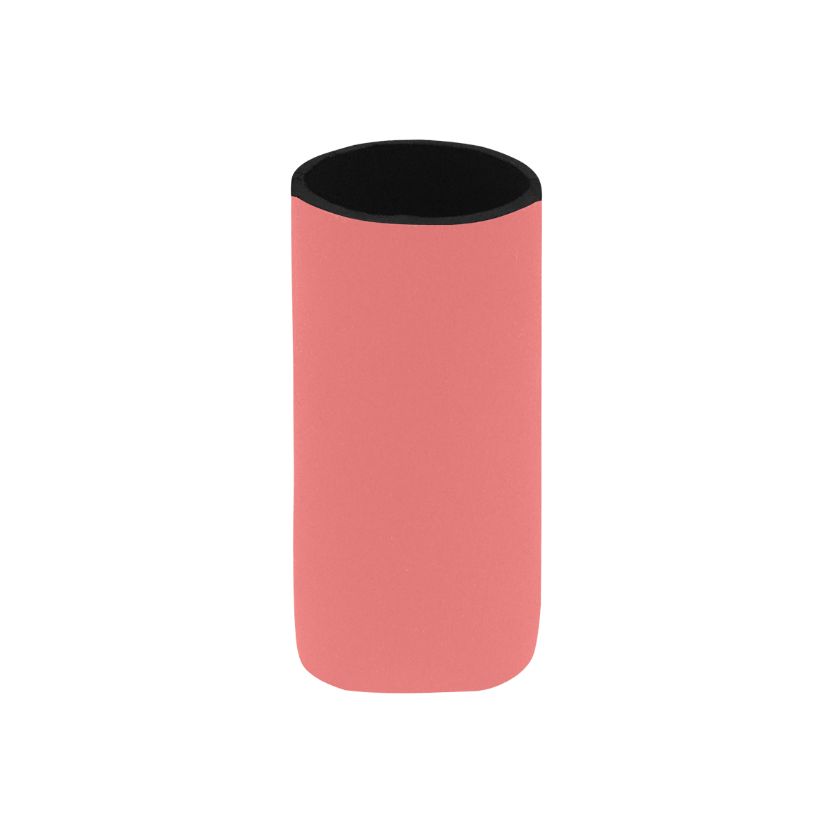 color light red Neoprene Can Cooler 5" x 2.3" dia.